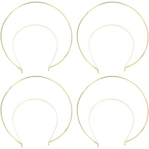 image:imageBeaupretty 4Pcs Gold Crown Headband Goddess Headpiece for Women Greek Goddess Costume Accessories DIY Celestial Sunburst Crowns for Halloween amp Wedding