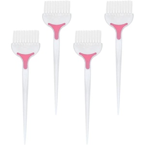 image:imageBeaupretty 4Pcs Hair Dye Comb and Brush Set for Salon and Home Use Hair Coloring Tint Applicator Kit for Highlights Balayage and Dyeing 885X236InWhite