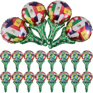 image:imageBeaupretty 50Pcs Soccer Cheering Balloons Inflatable Football Wands with 2026 World Flags Print International Sporting Events Fans Gear amp Cheering Sticks