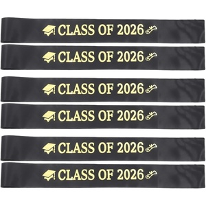image:imageBeaupretty 6Pcs Class of 2026 Sash Glitter Graduation Senior Sashes for High School College amp Kindergarten Congrats for Graduation Party