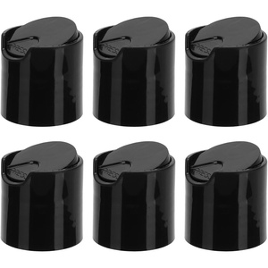 image:imageBeaupretty 6pcs Shampoo Bottle Lids Black Disc Lotion Caps Replacement Dispensing Press Top Cover for Travel Home Suitable 24mm Outer Diameter BottleBlack