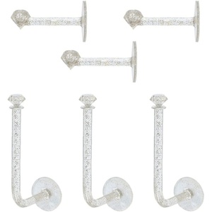 image:imageBeaupretty 6pcs Wall Scrunchie Holder Hair Ties Organizer Stand Jewelry Bracelet Display Organizer Hairband Storage Hangers Hair Rope Hooks for Home Shop Bracelets Bangle