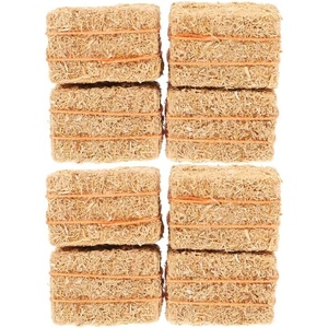 image:imageBeaupretty 8Pcs Miniature Hay Bales Dollhouse Decorations Small Straw Bale Ornaments DIY Harvest Props for Farm Scene Autumn Display