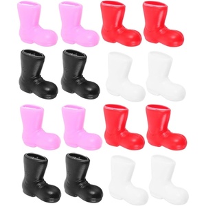 image:imageBeaupretty 96Pcs Mini Christmas Santa Boots Decorative Mini Shoes for Dollhouse Decor DIY Craft Ornaments Holiday Party Favors