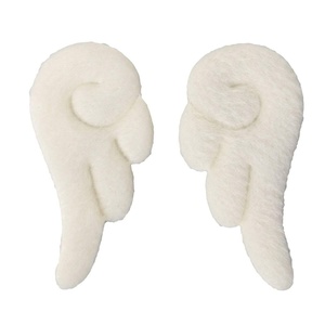 image:imageBeaupretty Angel Wings Hair Clips Cartoon Hair Clips Cute Adorable Hair Barrettes Plush Non Slip Hair Clamps Barrettes for Girls and Women White
