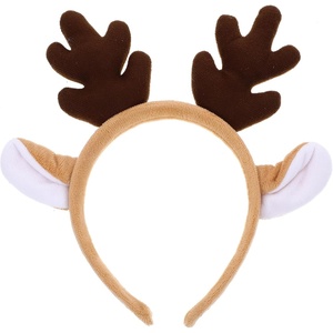 image:imageBeaupretty Christmas Antler Headband Reindeer Headband Reindeer Horn Headpiece Christmas Party Headwear for Women Girls