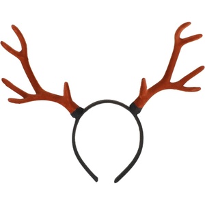 image:imageBeaupretty Christmas Antlers Headband Deer Antler Headband Reindeer Antlers Hairband Fawn Horn Hair Hoop Deer Horns Headpiece Antler Headdress for Halloween Cosplay Party