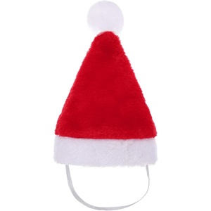 image:imageBeaupretty Christmas Pet Hat Mini Animal Hat Santa Hat Costume Party Supply for Cat Dog Red