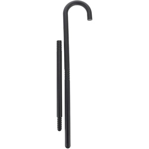 image:imageBeaupretty Costume Cane Shepherds Costume Crook Staff Shepherd Hook Cane Plastic Walking Cane Prop Stick for Halloween Party Cosplay Black80X18CM
