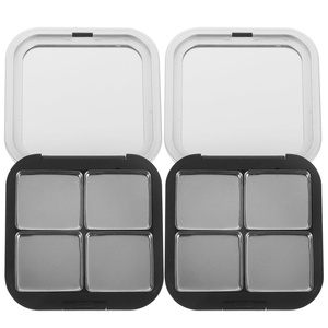 image:imageBeaupretty Empty Lipstick Palette Magnetic Eyeshadow Palette Makeup Foundation Blush Container with Mirror for Women Girls BlackBlack 1