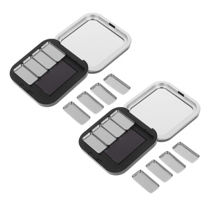 image:imageBeaupretty Empty Lipstick Palette Magnetic Eyeshadow Palette Makeup Foundation Blush Container with Mirror for Women Girls BlackBlack 2