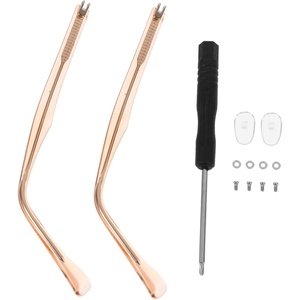 image:imageBeaupretty Eyeglasses Arm Replacement Pair for Glasses Repair Compatible with Sunglasses Reading Glasses Durable Comfortable 51InRose Gold