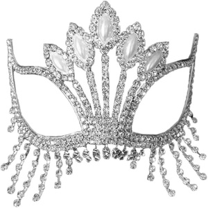 image:imageBeaupretty Fashion Jewelry Dance Party Decorations Party Face Cover Sparkly Rhinestones Crystal Masquerade Halloween Headgear for Holiday Wedding Party Fashion Jewelry Dance Party Decorations