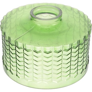 image:imageBeaupretty Glass Pendant Light Shade 590X590X354 Inch Hanging Lamp Shade Replacement with Stripe Pattern for Dining Room Bar Cafe Lighting DecorArmy Green