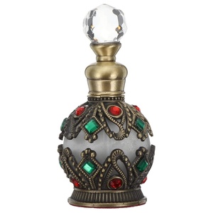 image:imageBeaupretty Gold Spherical Refillable Perfume Bottle 05 Oz Mini Spray Container for Travel Home Vanity Essential OilsBronze