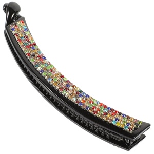 image:imageBeaupretty Hair Clip Beautiful Rhinestone Hairpin Vertical Clip Design Suitable for Woman Lady Girl Fashionable Hair Accessory