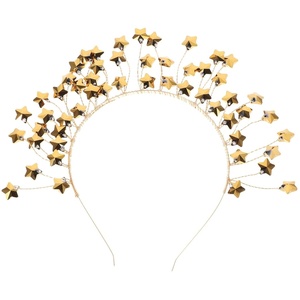 image:imageBeaupretty Hair Jewels Star Headband Star Headband Wedding Bride New Year Eve Glitter Headpieces for Women Girls Golden Fashion s Goddess Costume