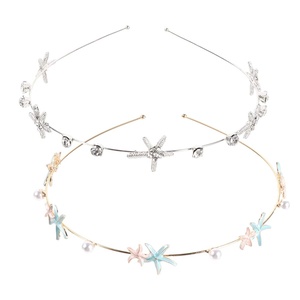 image:imageBeaupretty Headband Rhinestone Hair Accessory Shiny Mermaid Hair Hoops for Weddings Parties and Beach Wear