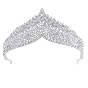 image:imageBeaupretty Headbands Hair Accessories Bridal Rhinestone Alloy Unique Shape Crystal Wedding Princess Headpieces Jewelry for Party Brithday Prom Headwear Ornament Fashion VintageSilver
