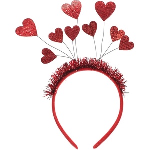 image:imageBeaupretty Heart Headband Valentines Day Headband Loveshaped Hair Accessories Red Valentines Day Heart