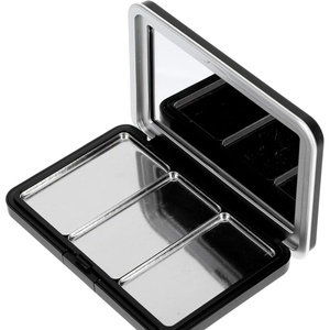 image:imageBeaupretty Magnetic Empty Eyeshadow Palette Box with 3 Compartments Refillable Lipstick and Blusher Storage Tray Portable Makeup Container for Travel and Daily Use