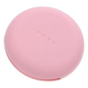 image:imageBeaupretty Makeup Puff Case Travel Silicone Puff Holder Portable Face Container for Women Girls BlackPink