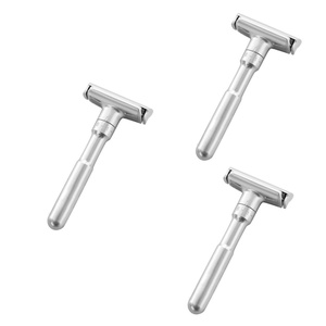 image:imageBeaupretty Manual Razor Holder Adjustable DoubleSided Men S Shaving Razor Stand with Blade for Home and Travel 413X196X078In3