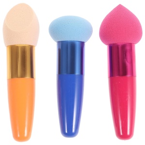image:imageBeaupretty Mushroom Head Powder Puff Set of 3 Soft Reusable Makeup Sponges for Liquid Foundation Concealer Application with Compact Size 354In Beauty AccessoriesAs Shown4