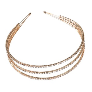 image:imageBeaupretty Pearl Headbands Rhinestone Headband Crystal Hairbands Jewelry Wedding Bridal Headbands Metal Headdress for Girls Women Teens Golden Womens Hair Accessories