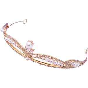 image:imageBeaupretty Pearl Tiara Decorate Wedding Zinc Alloy Bride