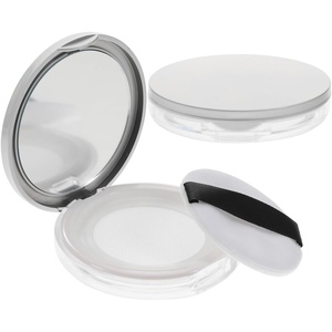 image:imageBeaupretty Portable Loose Powder Box with Puff Compact Empty Powder Case 295In Travel Cosmetic Container Lightweight Refillable Makeup AccessoryColorful