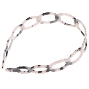 image:imageBeaupretty Resin Hairband 2pcs Acetate No Toothed Sharks Grip Thin Non Bathroom Chain for Comb Band Non Hairband Girl Accessory Small Hairbands Headbands Hair Flexible Hair BandsMixed color taro purple