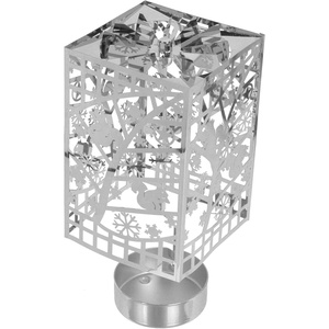 image:imageBeaupretty Rotating Candle Holder Christmas Carousel Spinning Candlestick Tealight Holder Romantic Candle Spinner for Holiday New Year Party Wedding GoldenSilver