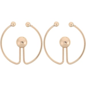 image:imageBeaupretty Scarf Circle Clips 236 Inch Round Buckle Fasteners for Women Clothes with Detachable Bead Accent Secure Shirt Clips for Dresses TShirts Cardigans  AntiExposure Clothing Holder