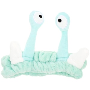 image:imageBeaupretty Skin Care Headbands Spa Headband Face Wash Makeup Cartoon Snail Cute Funny Hair Hoop for Shower Washing FaceGreen