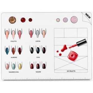 image:imageBeaupretty nail coloring pad Acrylic nail training mat Nail art practice mat Silicone Nail Art Stamping Mat Silicone nail stamping mat Silicone nail mat manicure nail polish