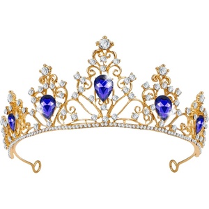 image:imageMinkissy Gemstone Crown Tiara  Crystal Rhinestone Queen Princess Pageant Tiara Hair Accessory for Wedding Party Red