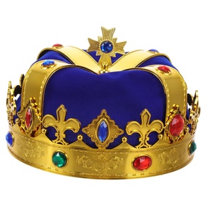 image:imagebaby shower king royal birthday party hats blue headband gold costume king king makeup headband king for royal king party crwon for men prince man crown decorate